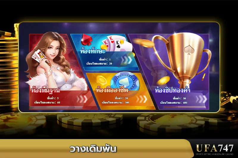 วางเดิมพัน -เลือกห้องเดิมพันตามระดับใน-UFA747