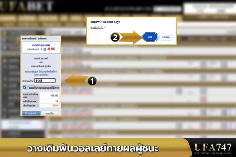 วางเดิมพันวอลเลย์ทายผลผู้ชนะ