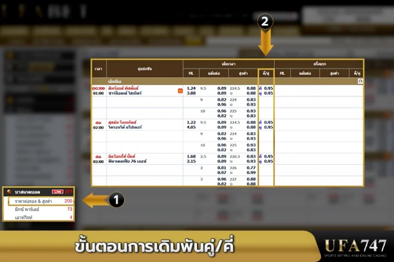 ขั้นตอนการเดิมพันคู่-คี่