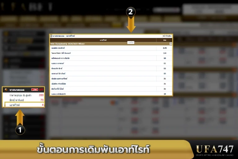 ขั้นตอนการเดิมพันเอาท์ไรท์